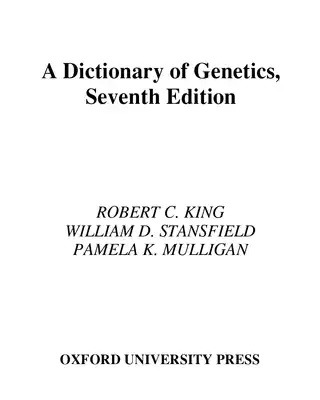 قاموس علم الوراثة 7th Ed  