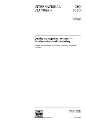 أنظمة إدارة الجودة ISO 9000: 2015  